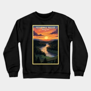 Cuyahoga Valley National Park Travel Poster Crewneck Sweatshirt